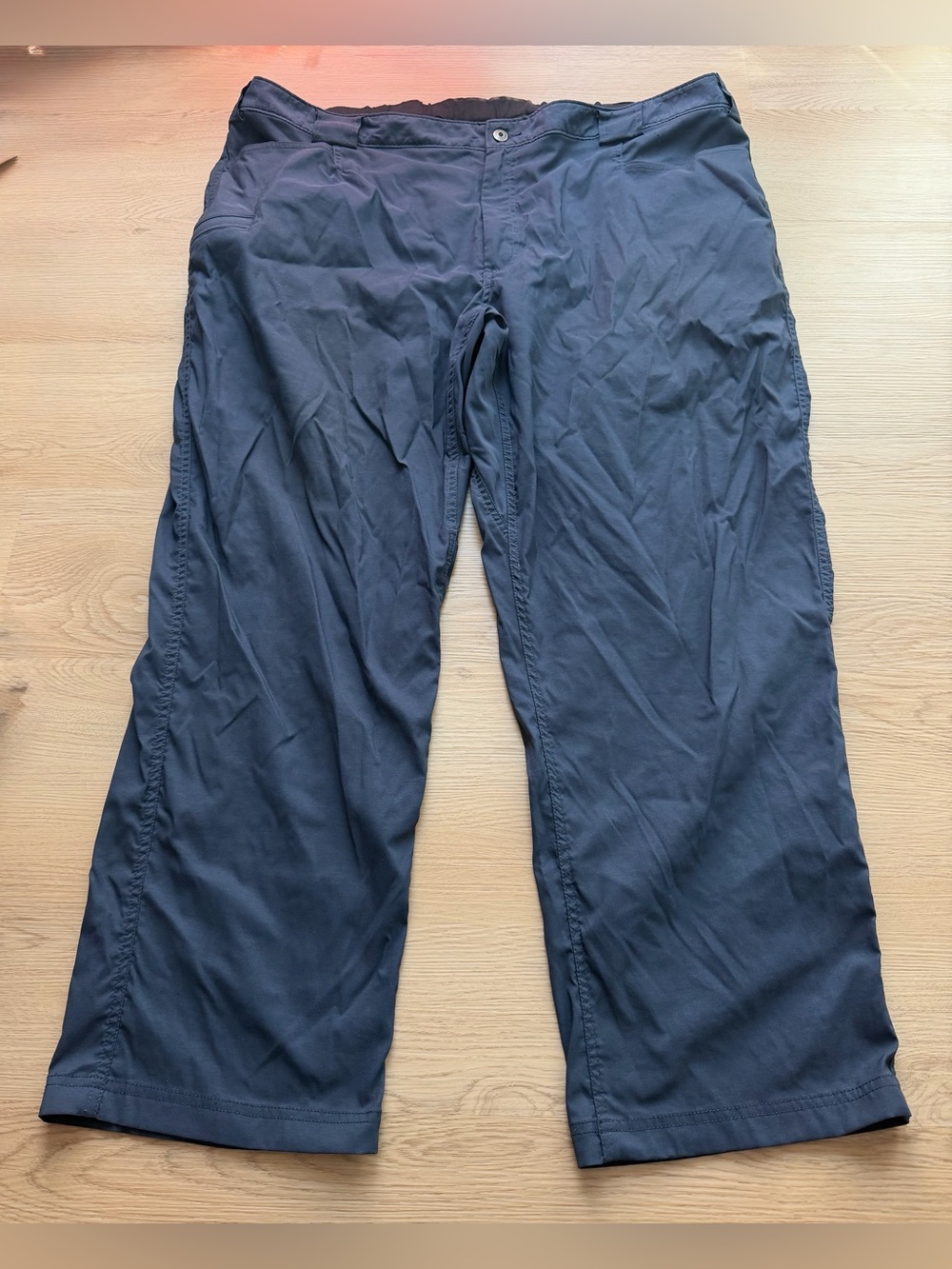 Duluth Trading Navy Chino Men’s Pants Size 3xl x 30 Nylon Spandex